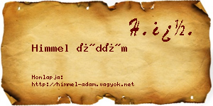 Himmel Ádám névjegykártya